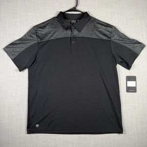 StormTech Polo Shirt Mens Size Large Black Stretch Casual H2X DRY Performance